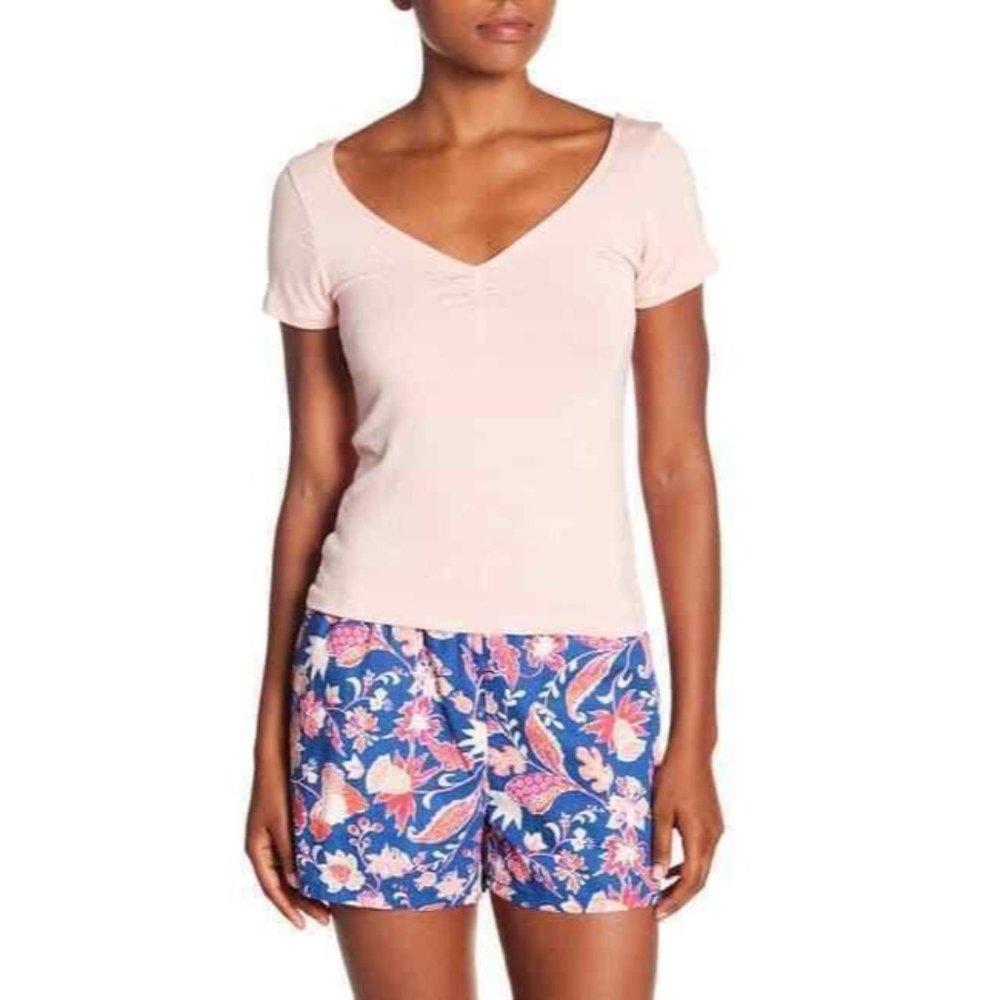 Ten Sixty Sherman Large Tee T-shirt Pink V-neck